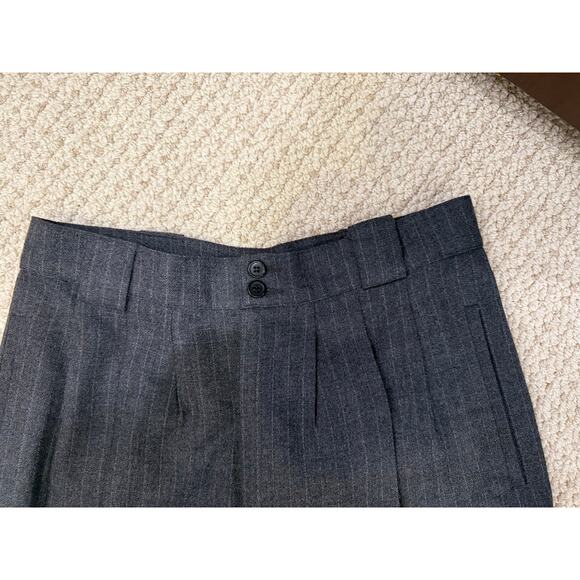 🧵 Vintage Giorgio Sant’Angelo 100% Wool Pinstripe Pants – High Rise - Picture 4 of 4